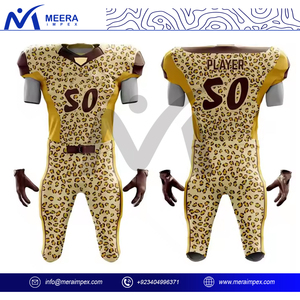 Uniforme de football américain pour hommes professionnels maillots d'équipe personnalisés pantalons durables évacuation de l'humidité conception de sublimation complète courte - Product Image 4