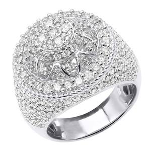 Nuevo estilo Hip Hop Moissanite VVS Clarity Diamond tachonado en anillo de plata 925 diseño especial para hombres - Product Image 1