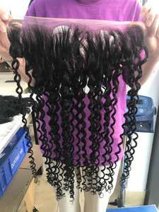 Cheveux humains vierges 100% bruts vietnamiens Cheveux frontaux bouclés profonds - Product Image 3