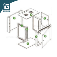 Gcabling Armoire de serveur réseau murale mini 19 pouces pour données, 4U 6U 9U 12U 15U 18U, Armoire de serveur murale pour données