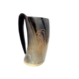 AVEC CORNE À BOIRE DE VIKING POLI FABRIQUÉ À LA MAIN BIÈRE STEIN Tasse à corne à boire Viking Tasse à corne à boire Tasse à café - Product Image 1
