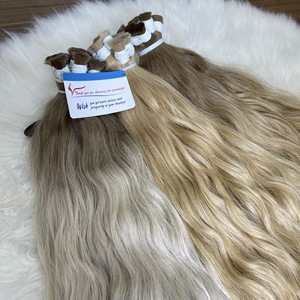 Precio al por mayor Cabello natural ondulado a granel 100 por ciento Cabello humano vietnamita Sedoso y suave - Product Image 4