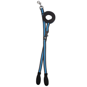 สายจูงสัตว์เลี้ยงสองสีพร้อมแถบสะท้อนแสงและหูจับสองอันที่สะดวกสบาย - Product Image 3