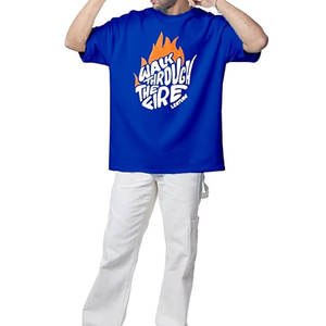 Camiseta extragrande de hombre de nuevo estilo con logotipo imprimible personalizado hecha de tela de algodón y poliéster - Product Image 3