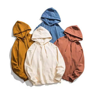 2025ผู้ชายโอเวอร์ไซส์ผ้าฝ้าย100% แอซิดกันน้ำเสื้อฮู้ดแบบสวมหัวมีเชือกรูดผ้าหนาสวมใส่สบาย - Product Image 1