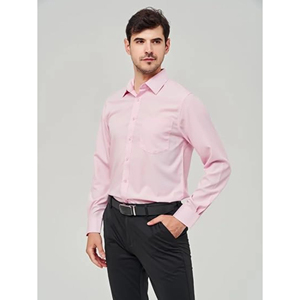 Chemise à manches longues pour hommes, robe, chemises d'affaires de couleur unie et unie, vente en gros de haute qualité - Product Image 2