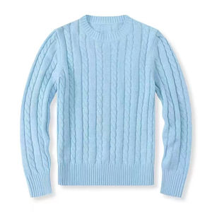 Nouveau pull en tricot pour homme personnalisé OEM ODM, tricot en coton, pull jacquard, pull à col rond à manches longues, fabricant de pulls en tricot - Product Image 3