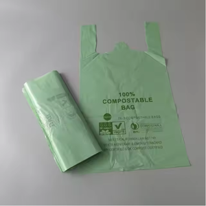 ถุงช้อปปิ้งพลาสติกสีเขียวย่อยสลายได้ถุงช้อปปิ้งแบบย่อยสลายได้ - Product Image 5