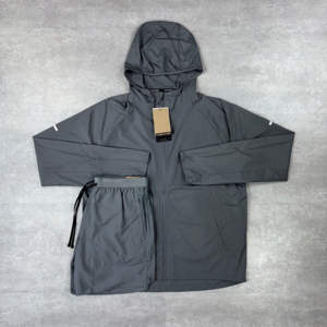 2025 <b>Men's</b> Windbreaker Shorts Set <b>Lightweight</b> Nylon Streetwear Tracksuit for <b>Men</b> <b>Summer</b> Outfit Latest Design Wholesale Rate - Product Image 1