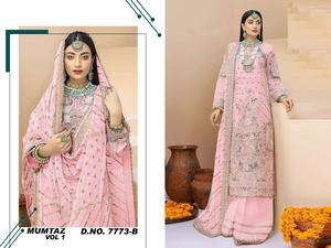 Colección de trajes paquistaníes semicosidos Fancy Embroidery Work - Product Image 2
