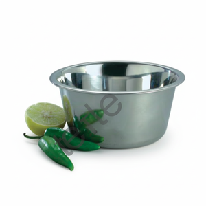 ชามผสมอาหารทำจากแก้วมีฝาปิดไม้,ชามทรงกรวยสแตนเลสสำหรับใส่สลัดผลไม้ - Product Image 1