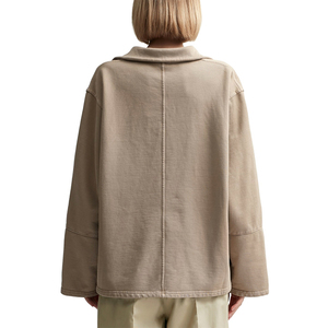 เสื้อสเวตเตอร์แบบมีซิปสำหรับผู้หญิงใส่ในฤดูใบไม้ร่วงฤดูหนาวเสื้อสวมหัวคอกลมใส่เล่นกีฬาให้ความอบอุ่นมีโลโก้ด้านหน้าเป็นกรดและคริสตัล - Product Image 3