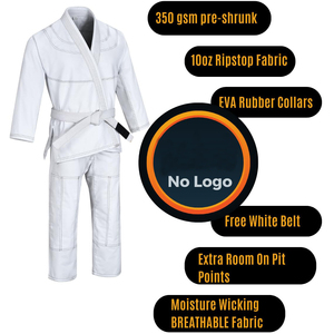 Ensemble de Kimono BJJ OEM en Gros |   Kimono de Jiu-Jitsu personnalisé avec logo |   Kimono de Jiu-Jitsu brésilien professionnel 100% coton Tissu 300g - Product Image 3