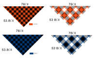 Collier de cou réglable en polyester pour animaux de compagnie, bandana d'été pour chien et chat avec motif animal, serviette triangulaire solide pour nettoyer la salive