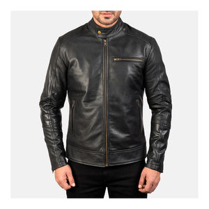 Novedades: Chaqueta de cuero para hombre estilo urbano, cuello alto, ideal para invierno, ¡la más vendida! - Product Image 1