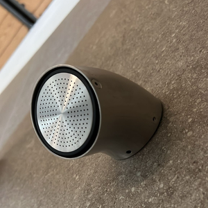 Pommeau de douche CEA Design FRE1555 en acier inoxydable, jet de pluie réglable avec design cylindrique minimaliste pour salles de bain et spas modernes - Product Image 3