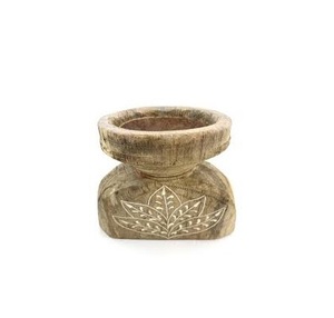 Bougeoir en bois de taille moyenne avec la meilleure qualité et les cadeaux de décoration pour la maison utilisent d'autres bougeoirs en bois personnalisés - Product Image 1