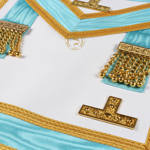 Tablier maçonnique Regalia brodé Tablier maçonnique maître de haute qualité - Product Image 1