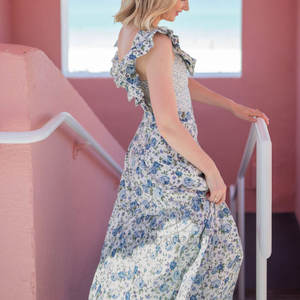 Jupe longue décontractée en coton personnalisée pour femme, style basique, respirante, légère, taille naturelle, motif uni, haute qualité - Product Image 4