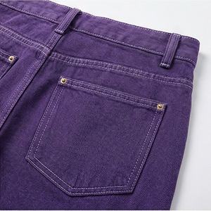 New Arrival Customizable Mid <b>Weight</b> Women's Jeans Pant Streetwear Style Unique Color Supply Winter Denim Pant Fashion Streetwear - Product Image 5