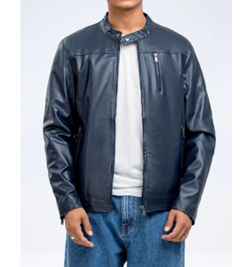 Chaqueta de cuero para hombre de estilo de moda al por mayor chaqueta de cuero profesional de alta calidad para hombre - Product Image 1