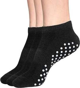 Custom Logo Men Women Ankle Crew Silicone Anti Slip Grip <b>Sock</b> Organic Cotton Pilates Yoga Sports Non-slip Soccer <b>Socks</b> - Product Image 2
