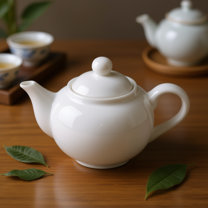 Théière en porcelaine blanche Saturnia 500 ml, collection de tasses en céramique ROMA - Product Image 3