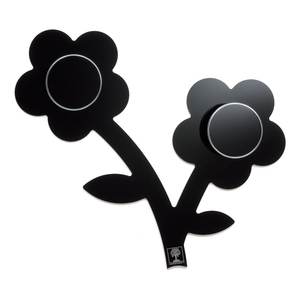 APPENDIFIORE Perchero de pared de metacrilato negro con ganchos y colgador de ropa de Foppapedretti - Product Image 1