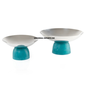 Set of Two Metal Chocolate Bowl With Resin Base Round Shape luxury <b>Sweet</b> Bowl Excellent Quality handmade Chocolate Bowl - Product Image 2