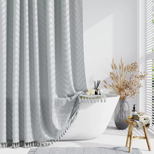 Élégant bain rideaux <span class=keywords><strong>de</strong></span> <span class=keywords><strong>douche</strong></span> peau <span class=keywords><strong>de</strong></span> pêche velours imperméable lavable pondéré salle <span class=keywords><strong>de</strong></span> bain <span class=keywords><strong>rideau</strong></span> <span class=keywords><strong>de</strong></span> <span class=keywords><strong>douche</strong></span> conception en relief - Product Image 3