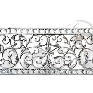 Barandilla Decorativa de Hierro Fundido de Primera Calidad, Diseño Moderno, Duradera, Color Gris Natural Pulido, Valla de Balcón de Metal, Balaji Metals 5 - Product Image 1