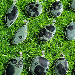 Kambaba Jasper Cabochon Kambaba Jasper Piedra preciosa Bisel Colgante para joyería Kambaba Jasper Piedra suelta - Product Image 6