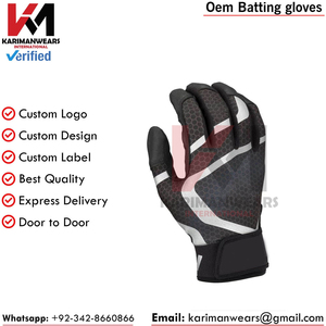 Guantes de Bateo OEM con Logotipo Personalizado, Diseño en Cuero, Proveedor Mayorista, Guantes de Bateo para Béisbol, Envío Rápido, Fábrica OEM - Product Image 2