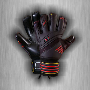 Fútbol Agarre fuerte Antideslizante Goal Keeper PU Guantes Protección para los dedos Secado rápido Transpirable Correa de muñeca ajustable Último diseño - Product Image 4