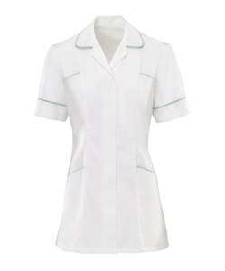 Blouse de laboratoire de gommage médical de style polyvalent conçue pour les médecins, les infirmières et le personnel hospitalier avec un ajustement confortable et respirant - Product Image 1