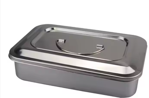 Plateau d'outils de soins infirmiers chirurgicaux en acier inoxydable du meilleur fournisseur couvercle conteneur de stérilisateur d'instruments dentaires boîte de rangement pour dentiste - Product Image 6