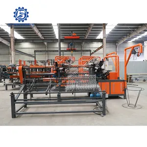 120-180 square meters per hour double wire chain link fence machine used for playground