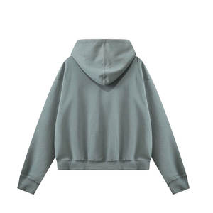 Sweat à capuche sur mesure avec épaules tombantes pull-over poids lourd uni avec épaules tombantes sweats à capuche avec épaules tombantes en coton mélangé basiques - Product Image 3