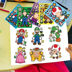 Autocollants Super Mario Bros, autocollants décoratifs en vinyle PVC pour la décoration de la maison ou les cadeaux promotionnels - Product Image 4