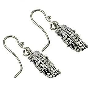 Pendientes Largos de Plata de Ley con Diseño de Filigrana Vintage y Patrón de Gota de Agua para Bodas, Fiestas o Regalos - Product Image 2