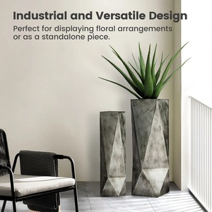 Jarrón Simple negro con detalles dorados, perfecto para dormitorio, escritorio de estudio, sala de estar, salón y regalo creativo o uso decorativo - Product Image 3