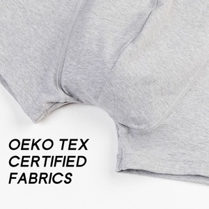 Washable Mid-Rise Breathable Incontinence <b>Underwear</b> Plus Size Adult Cotton Spandex Super Leakproof Boxer Briefs for Men - Product Image 4