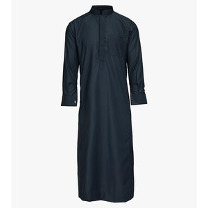 Wholesale Jubbah <b>Men's</b> Hot Selling Traditional Islamic Clothing Qatar Arabic Muslim Set <b>Men</b> <b>Thobes</b> Custom Made Shiny Private Lab - Product Image 1