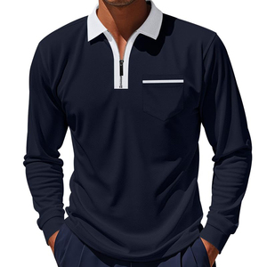 Camisas Polo de Manga Larga para Hombre, Ecológicas, Transpirables, de Alta Calidad, con Diseño Personalizado, Logotipo Bordado, Estilo Gótico - Product Image 2