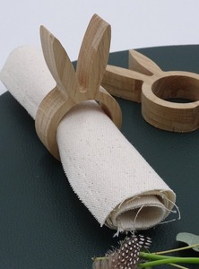 Servilleteros de madera y resina hechos a mano de primera calidad-Accesorios de mesa elegantes y modernos para fiestas - Product Image 6