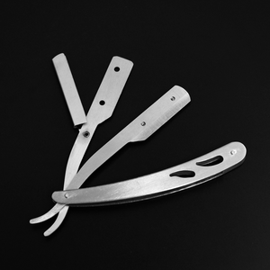 Maquinilla con hoja de afeitar plegable profesional de acero inoxidable, características de seguridad para el cuerpo de los hombres, alisador de afeitar, soporte para maquinilla de afeitar Facial - Product Image 3