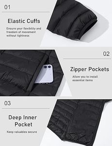 Chaqueta de Plumón para Hombre, Invierno 2025, Ecológica, de Secado Rápido, Transpirable, 100% Poliéster, Alta Calidad, Estilo Personalizado, Cuello Alto - Product Image 6
