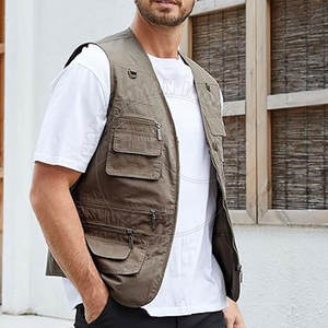 Chaleco de hombre superventas, nuevo diseño de moda, ropa de calle de lona, ropa exterior informal lavable para invierno, chaleco de tamaño personalizado - Product Image 3