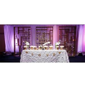 ผนังเทียนที่น่าสนใจสำหรับงานแต่งงานงานแต่งงานพิธีตกแต่งฉากหลังโลหะผู้ผลิต - Product Image 1