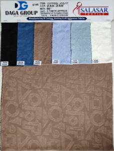 Tissu extensible en poly spandex à motif hexagonal organique doux et durable avec finition brossée pour doublure de construction en tricot circulaire - Product Image 3